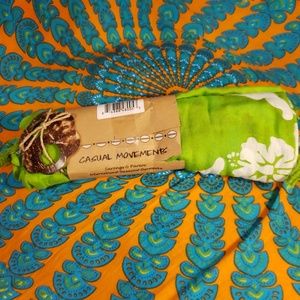 casual movements sarong nwt lime green OS